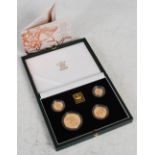 Royal Mint, The 2000 United Kingdom Gold Proof Four- Coin Sovereign Collection, No. 0317, with