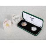 The Royal Mint, The 1993 Gold Proof Sovereign and Silver Proof One Pound Coin Two-Coin Set, with
