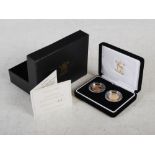 The Royal Mint, 2004 & 2005 Gold Proof Half-Sovereign Set, with Certificate of Authenticity No. 407,