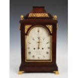 A George III mahogany bracket clock for the Spanish market, Diego Evans, Bolsa Real, Londres, the