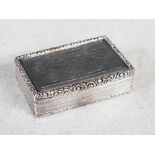A George IV silver presentation snuff box, Birmingham 1828, makers mark of T.S. for Thomas Shaw, the