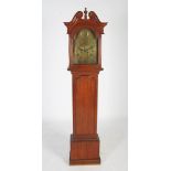 A 19th century oak longcase clock, Andr. Baird, Kilbryde, the brass dial and chapter ring bearing