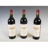 Three bottles of Chateau de Cruzeau, 1993, Pessac-Leognan, 12.5% vol., 75cl. (3).