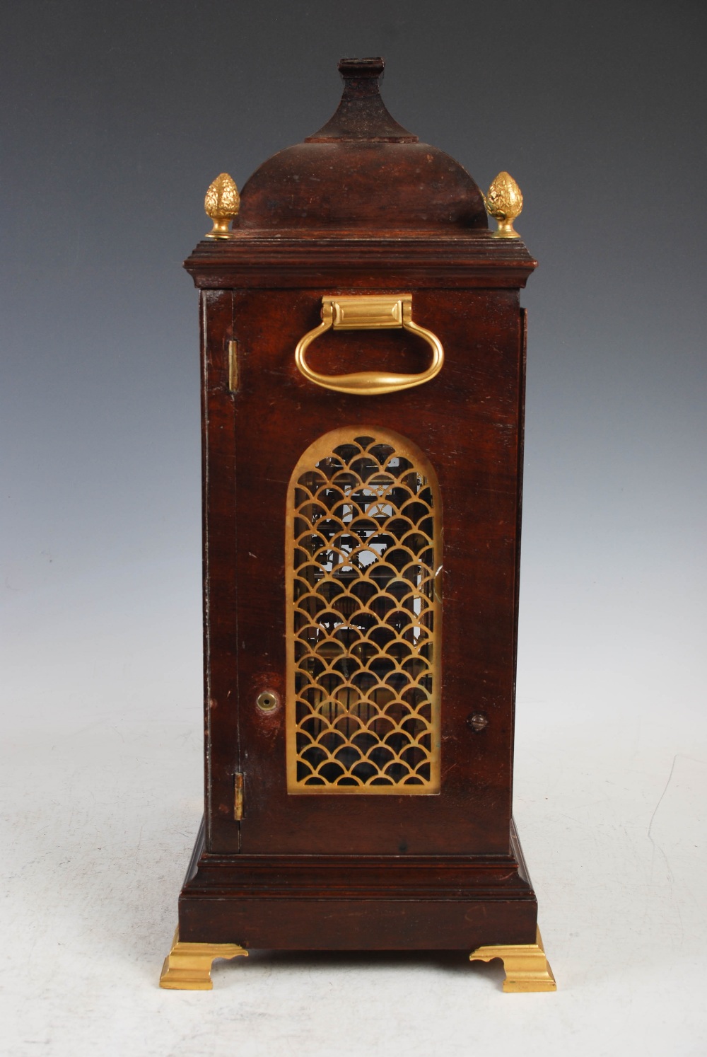 A George III mahogany bracket clock for the Spanish market, Diego Evans, Bolsa Real, Londres, the - Image 2 of 16