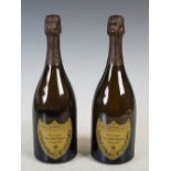 Two bottles of Moet et Chandon Champagne Cuvee Dom Perignon, Vintage, 1990, 12.5% vol., 750ml.