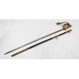 A Victorian 1827 Pattern Naval Officers sword, Matthews & Son Co. Outfitters, Portsmouth, with