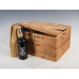 A case of twelve bottles of Vintage Port, Croft, 1970, bottled in 1972, 26 2/3 fl. oz.