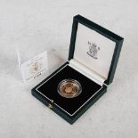 The Royal Mint, The 1994 Double Sovereign Gold Proof £2 Coin, with Certificate of Authenticity No.