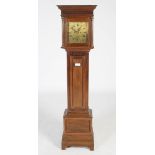 A late 19th century oak country house combination grandmother clock/letter box, by Maple & Co.