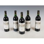 Five bottles of Chateau Leoville Barton 1988, Cru Classe, 12% vol., 750ml. (5).