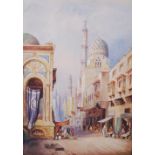 C. J. Keats (late 19th/ early 20th century) Venetian canal scene and another Algerian Street