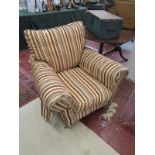 Patterned armchair