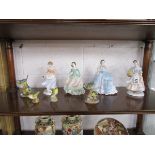 4 figurines to include Royal Worcester & 4 Royal Worcester bird figures