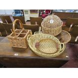 Collection of wicker baskets