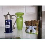 Hornsea vase, Wade jug and vase