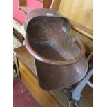 Copper coal scuttle