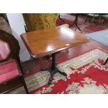 Mahogany top and cast iron based pub table