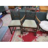 Set of 5 Regency style Parker Knoll dining chairs