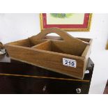 Treen cutlery tray