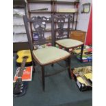 Pair of Edwardian bedroom chairs