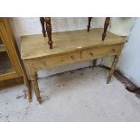 Pine 2 drawer side table