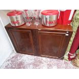 Mahogany 2 door cupboard