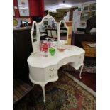 Kidney shaped dressing table