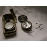 2 old compasses