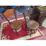 Pair of bentwood chairs