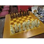 Chess set and pieces