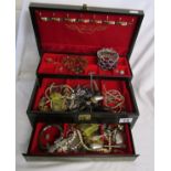 Large box of costume jewellery