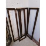 4 large carved mahogany frames