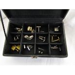 Collection of cased cufflinks