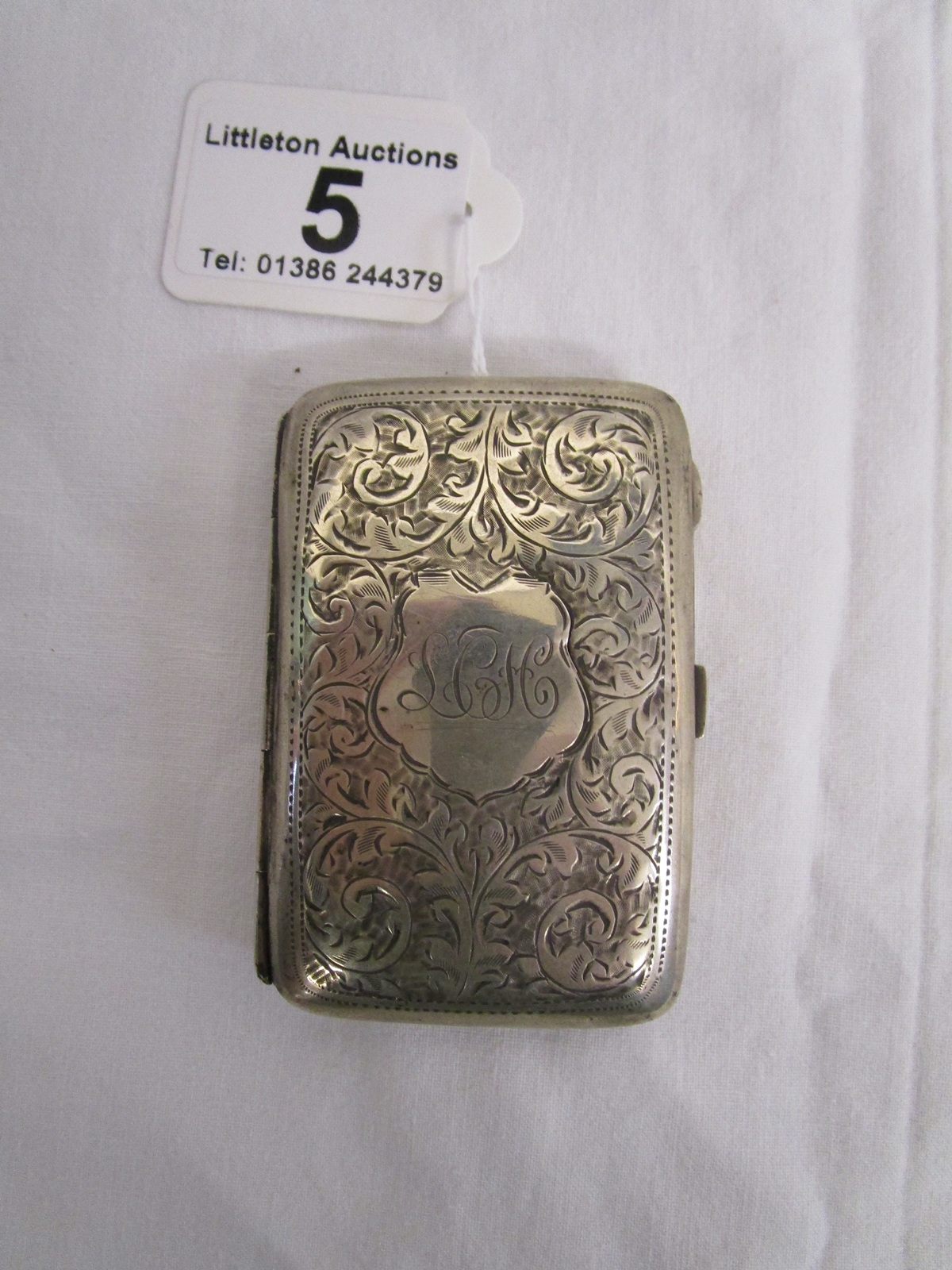 Silver cigarette / cheroot case