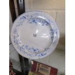 Large Wedgwood blue & white plate