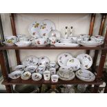 2 shelves of Royal Worcester - Evesham Pattern