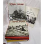 Collection of 7 steam train books