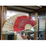 2 Victorian painted fans