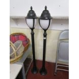 Pair of garden lamps