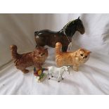 5 Beswick animals