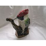 Novelty woodpecker teapot