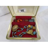 Box of Egyptian Revival jewellery