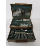 A fine canteen of silver cutlery by James Dixon & Sons of Sheffield (3,368g +)