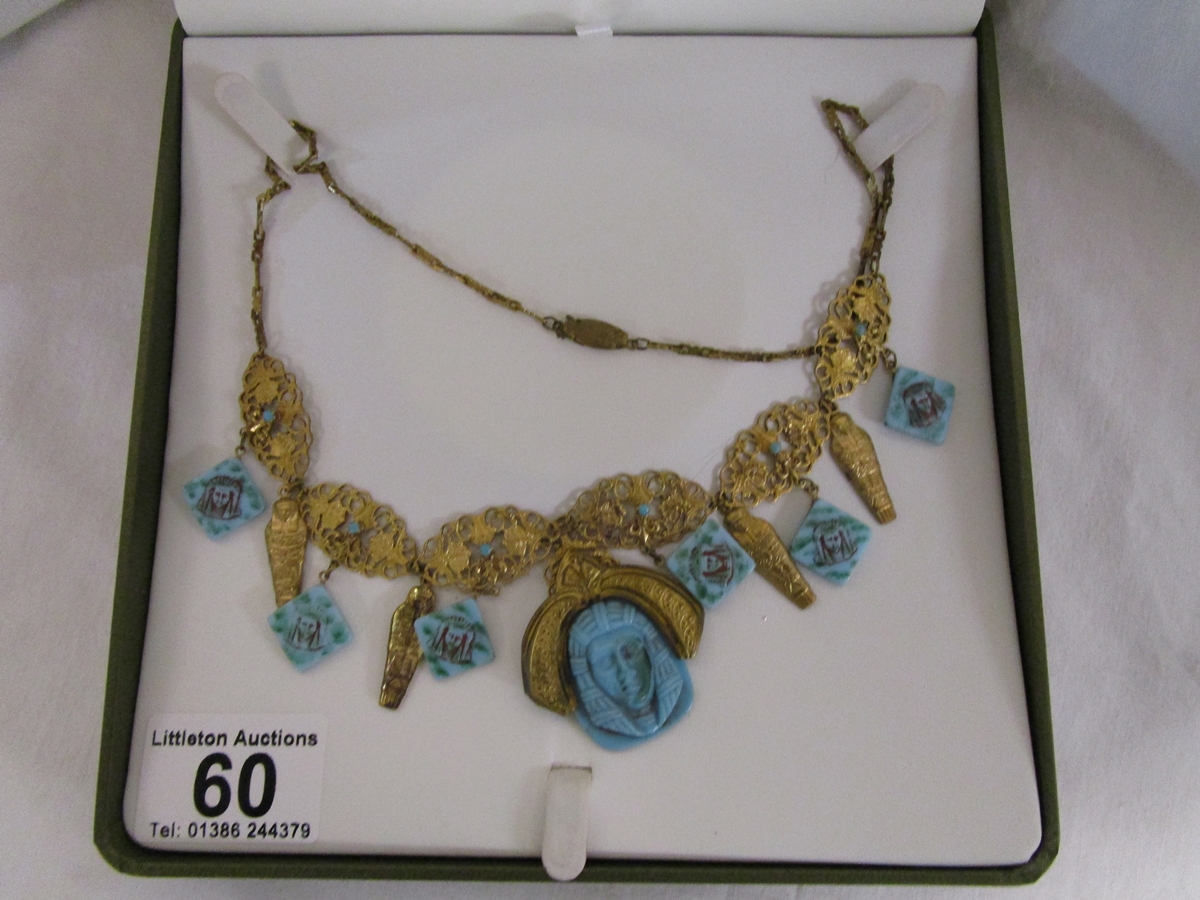 Quality Egyptian Revival necklace