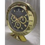Rolex advertising desk clock with sweeping hand