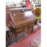 Mahogany and inlaid bureau