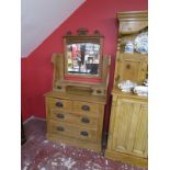 Satin-walnut dressing chest