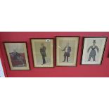 Set of 4 original Victorian Vanity Fair Spy prints