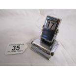 Vintage chrome desk calendar