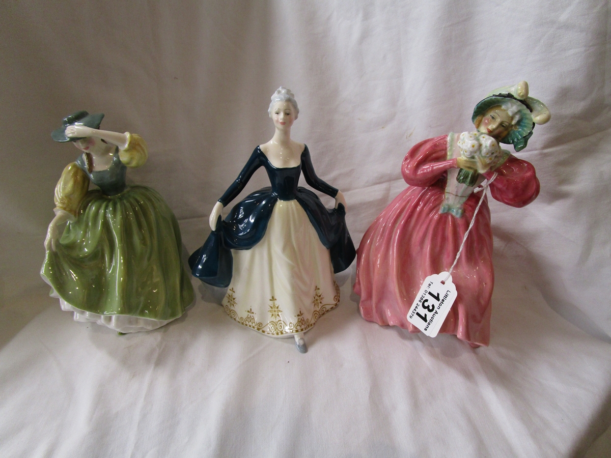 3 Royal Doulton figurines - Buttercup, Marguerite (A/F) and Regal Lady